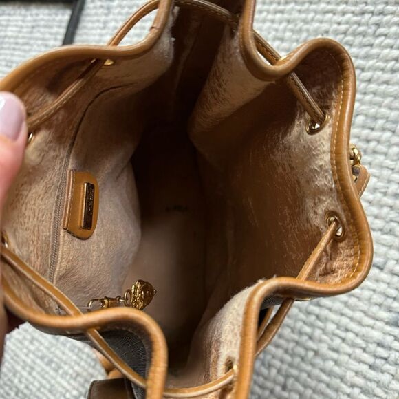 Vintage Gucci Logo Canvas Drawstring Bucket Bag - Picture 7 of 10